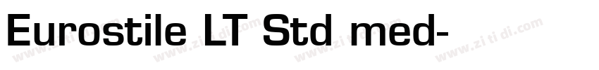 Eurostile LT Std med字体转换